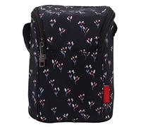 AKLOSIPY Insulated Bottle Thermal Bag - -Hour Cold Retention Nylon Stroller-Mountable Bottle Storage for 8-10 Bottles, Reusable Mom Travel Accessory for Newborns to 24 Months (Black with Small