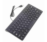 AKLOSIPY K168 White Wired Keyboard and Combo, Ultra Thin USB Optical Set with Round Keycaps, Plug and Play Compact Keyboard for PC Laptop Desktop Notebook, Gaming Use (Black)