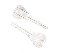 AKLOSIPY Key Into Bottle Prop - Three Folding Key Close-Up Gimmick for Beer Bottle Penetration, Includes Two Identical-Looking Keys - Toy for