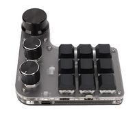 AKLOSIPY Key Programmable Macro Keyboard with 3 Rotatory Knobs - Wired & 5. -Mode Mechanical Keypad for OSU Gaming, Music Production, Office Automation, and Industrial Control -