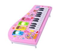 AKLOSIPY Kids Cartoon Electronic Multi-Function Piano Keyboard Music Instrument for Beginners - Safe, Fun and Educational Toy (Pink)