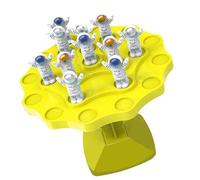 AKLOSIPY Large Blue Balance Tree Game Toy with 48 Spaceman Figures, Educational Stacking Puzzle for Kids, Interactive Board Game for Early Learning, Motor Skills Development, Parent (Yellow Small)