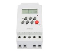 AKLOSIPY LCD Digital Timer Switch, Programmable 12V DC Power Control with Rechargeable Backup Battery, 17 On/Off Settings (DC12V)
