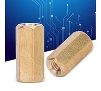 AKLOSIPY M3 Brass Standoff Hex Nuts Accessories 2-Ways Coupling for PCB Boards, 200Pcs Set with Lengths From 5mm to 50mm (M3*10 (100 units sold))