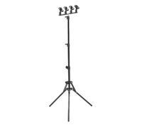 AKLOSIPY Microphone Floor Stand, Aluminum Alloy Adjustable Height Holds 4 Microphones with Adjustable Arm, for Streaming Podcasting Recording Live Performances