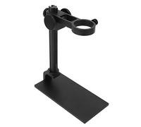AKLOSIPY Microscope Holder Stand Bracket for 32-34mm Lens Digital Electron USB Microscope, Professional Industrial Inspection Accessory with Stable Base, Metal Clamp for Jewelry PCB Repair (Black)