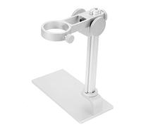 AKLOSIPY Microscope Holder Stand Bracket for 32-34mm Lens Digital Electron USB Microscope, Professional Industrial Inspection Accessory with Stable Base, Metal Clamp for Jewelry PCB Repair (White)
