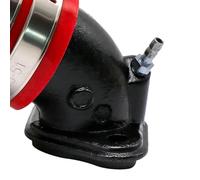 AKLOSIPY Motorcycle Carburetor Interface Intake Adapter Connector Joint Boot Red - Premium Rubber & Aluminum, Easy to Install, proof Design (Red)
