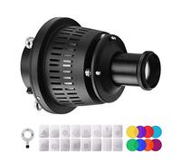 AKLOSIPY Mount Optical Snoot, Conical Focus Condenser Light with 16pcs Graphics Cards 8pcs Color Filters, for Portrait Newborn Wedding Product Photography
