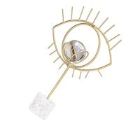 AKLOSIPY Nordic Wisdom Eye Crystal Ball Iron Craft Decorative Ornaments for Home Office Living Room Table Decor