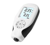 AKLOSIPY Paint Thickness Tester Coating Thickness Gauge, Large Screen with Backlight, User Can Read the Measurement Easily in the Dark, Probe Structure, Good Stability, One-button (White)