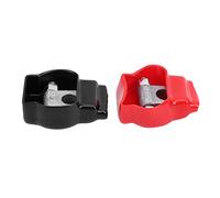 AKLOSIPY Pair Battery Terminal Top Post Kit with Cover Copper Heat Shrink Tube Set Positive Negative for Connections