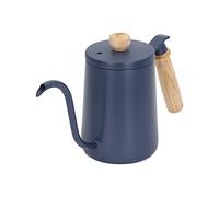 AKLOSIPY Pour Over Coffee Kettle 600ml with Gooseneck Spout (Blue) | 304 stainless steel, ergonomic handle, modern design, for casual brewing, anti-rust