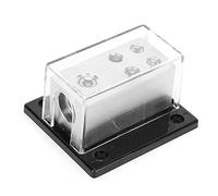 AKLOSIPY Power Supply Distribution Block 1x0GA Input to 4x4GA Output for Car Systems, Alloy Construction