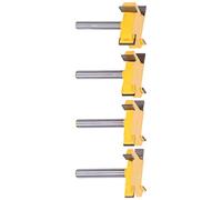 AKLOSIPY Premium Spoilboard Surfacing Router Bit Set - 4 Flute Rabbet Slot Tool with /4in Shank for High- Woodworking Projects