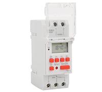 AKLOSIPY Programmable Timer Switch with LCD Display 12V 30A | Countdown function, 16 ON/OFF programs, 7 days programmable, durable plastic material, easy installation
