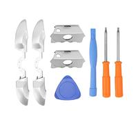 AKLOSIPY QM21070921 Upgraded Left and Right Bumper Replacement Kit with Disassembly Tools for Controller V1 - ABS Material, Electroplated Finish, Tactile