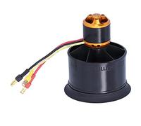 AKLOSIPY QXMotor QF261150mm Brushless Motor 34S with 12 Blades Ducted Fan for RC Plane Helicopter, High Performance, Easy Install (3300KV clockwise)