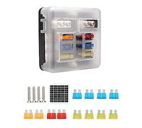 AKLOSIPY Recoverable Fuse Box, High Sensitivity Circuit Protector with Leakage and Overload Protections, for Car Audio Double Battery Isolator Winch