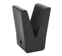 AKLOSIPY Rubber V Block Transom Saver, Wear Aging Boat Bow Stop for Boats Yachts Trailers, with 2in Mounting Width 8mm Hole Diameter