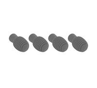 AKLOSIPY SD-20 Stick Practice Tips 4-Pack - Silicone for Silent Practice on Snare Acoustic Electronic Kits - Fits 5A 7A 3B Drumsticks - Noiseless Portable Drumming Training Tool (Gray)