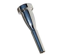 AKLOSIPY Silver Plated Trumpet Mouthpiece Replacement for Bach 5C 7C 3C 1C Conn, Full Copper Shape Cup Professional Bb Trumpet Accessories, Brass Instrument Part for Students Musicians (1C)