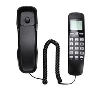 AKLOSIPY Slimline Wall Mountable Telephone, 38 Call Memory (English | Retro design, Sturdy and reliable, Suitable for kitchens