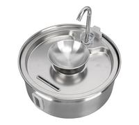 AKLOSIPY Stainl Steel 3.2L Cat Fountain with Automatic Circulation Quiet Dog Drinking Dispenser, and Efficient Ply
