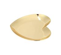AKLOSIPY Stainless Steel Heart-Shaped Nail Art Mixing for Gel Polish Color Testing Rhinestone Sorting & Acrylic Bead Display - Gold Manicure Display Board for Salon, Nail School & Home Use (Gold)