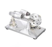 AKLOSIPY Stirling Engine Generator for Kids - Educational Science Projects & Technology Experiments with Glass and Stainless Steel Design