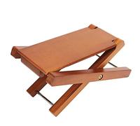 AKLOSIPY Sturdy Wood Guitar Foot Rest with Height - Elegant, Foldable Foot Stool for Guitar Players and Musicians (Ashtree Wood)