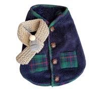 AKLOSIPY Stylish Dog Winter Clothes with Scarf for Small Pets Like Pomeranian and Bichon Frise - Cozy Warmth & Fashionable Design (XL)