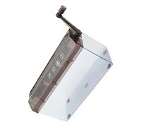 AKLOSIPY Transparent Manual for Documents, and Compact Plastic Cutting Tool for Office and Home Use (Black)