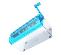 AKLOSIPY Transparent Manual for Documents, and Compact Plastic Cutting Tool for Office and Home Use (Blue)