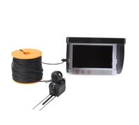 AKLOSIPY Underwater Fishing Camera with Fill Light 5MP 1080P 195° Wide Angle 4.3 Inch Fish Finder with 50m Cable 8-10H Battery Night Mode for Ice Fishing Platform Fishing