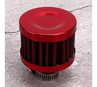 AKLOSIPY Universal Car Air Filter 13mm Mini Mushroom Head Intake Filter, Red, Blue, Silver, Black Small Air Cleaner with Nonwoven Fabric Material, for MT Gearbox (Red)