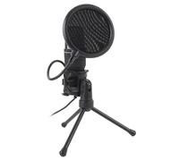 AKLOSIPY USB Condenser Gaming Microphone, RGB Light Effects Directional Mic with Built in Windproof Sponge and Pop Filter, for Streaming Recording Video Calls Music Creating