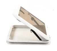 AKLOSIPY Ush Out Deck Porthole Skylights for Yacht,Boat,RV | ABS & Tempered Glass | & Opening Angle M Deck Window Yacht Window Porthole Escape Tempered Glass RV