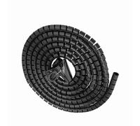 AKLOSIPY White Spiral Cable Wrap Tube .5m * 28mm, Flexible Zip-Up Wire Cord Protector, Reusable Cable Management for TV Computer, Wire Storage Pipe Bundle (3.0m*16mm)