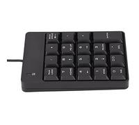 AKLOSIPY Wired 19-Key USB Numeric Keypad Portable Laptop Number Pad for Office and Finance