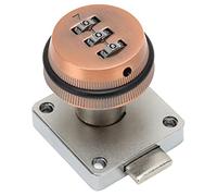 AKLOSIPY Zinc Alloy Keyless Combination Cam Lock with Password for Cabinets, Lockers, and Drawers - & Secure Solution (Bronze)