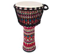 AKLOT African Drum Cloth Stitching Goatskin Cloth Djembe Drum 11'' x 20'' ABS Resin Lightweight Goatskin Drumhead for Starter Beginners