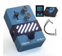 AKLOT Delay Guitar Effect Pedal: Delay Pedal with Responsive Controls, True Bypass Compact Metal Pedal for Electric Guitar, Ambient Echo, Solos & Live Performance, NEON EchoSphere