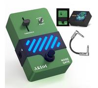AKLOT Noise Gate Guitar Pedal: Noise Reduction Pedal with THRESHOLD Control, HARD/SOFT Modes, True Bypass Compact Metal Pedal for Electric Guitar, Riffs, Studio & Live Performance, NEON Silencer