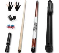 Aklot Pool Cue, 58 Inch Professional Cue Stick with Telescopic Extension Cue Canadian Maple Wood Cue with Pool Cues Case 21oz