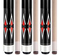 AKLOT Pool Cue Stick,3 Set of Pool Stick 58 inch Canadian Maple Billiard Pool Stick Mixed Weight Billiard Cue