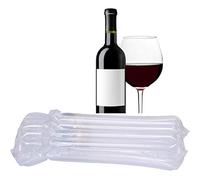 AKLVBL Wine Bottle Protector Bags, 10 Pack Bubble Cushion Wrap Airplane Travel, Safety Shipping Packaging Bags for Glass Bottles in Transport with Luggage with Reusable Pump