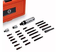 AKM Hand Manual Reversible Impact Driver Set Extractor-26 PCS Impact Screwdriver S2 Steel Hex Phillips Slotted Screwdriver Bits Much More Durable Disengage Rusted Fasteners or Frozen Bolts
