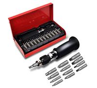 AKM Hand Manual Reversible Impact Driver Set Extractor Impact Screwdriver S2 Steel Much More Durable Disengage Rusted Fasteners or Frozen Bolts (1/4" Driver)