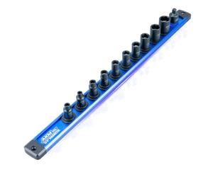 AKM Tool 1/4 Inch Drive Magnetic Impact Socket Set, 11-Piece SAE, 7/32 Inch-9/16 Inch, 6 Point, Cr-Mo, Square Drive, with Impact Socket Adapter, Magnetic Socket Rail